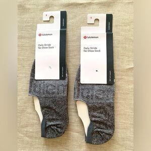 Lululemon Daily Stride No Show Socks (2 pairs) Women's Small (US 4-6)